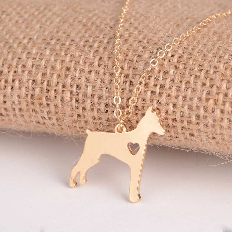 Doberman Pinscher Dog Necklace